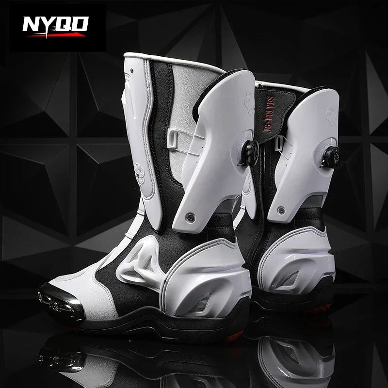 36-47 Anti Fall Motocross Boots Wear-resistant Motorcycle Boots Men's Women Racing Boots Safe Riding Equipment Rally Shoes