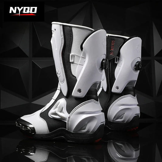 36-47 Anti Fall Motocross Boots Wear-resistant Motorcycle Boots Men's Women Racing Boots Safe Riding Equipment Rally Shoes
