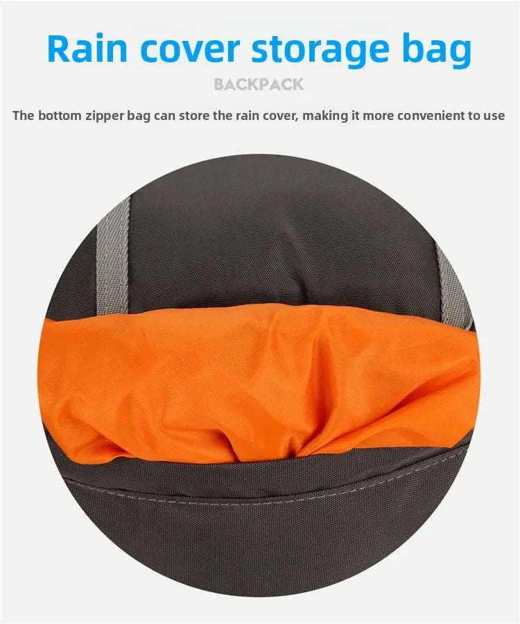 Mountaineering backpack 40 liters men's and women's outdoor sports bag waterproof camping hiking rain