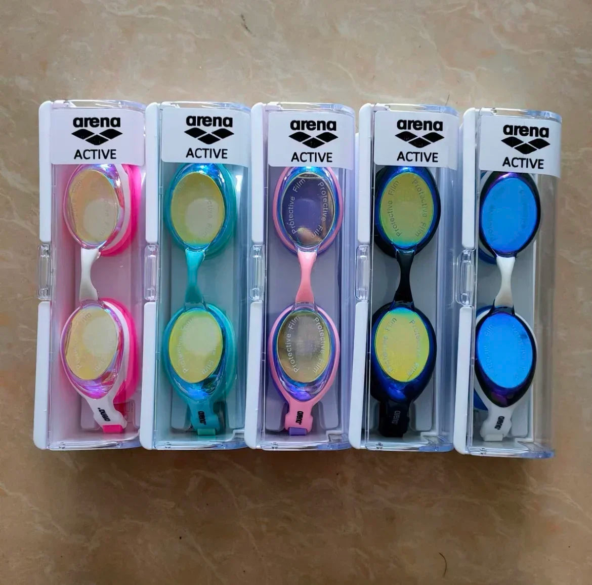 ARENA Professional Anti-Fog HD Swimming Women Adjustable Silicone Swim EYEWEAR Goggles Leak Proof Protection Glasses Men