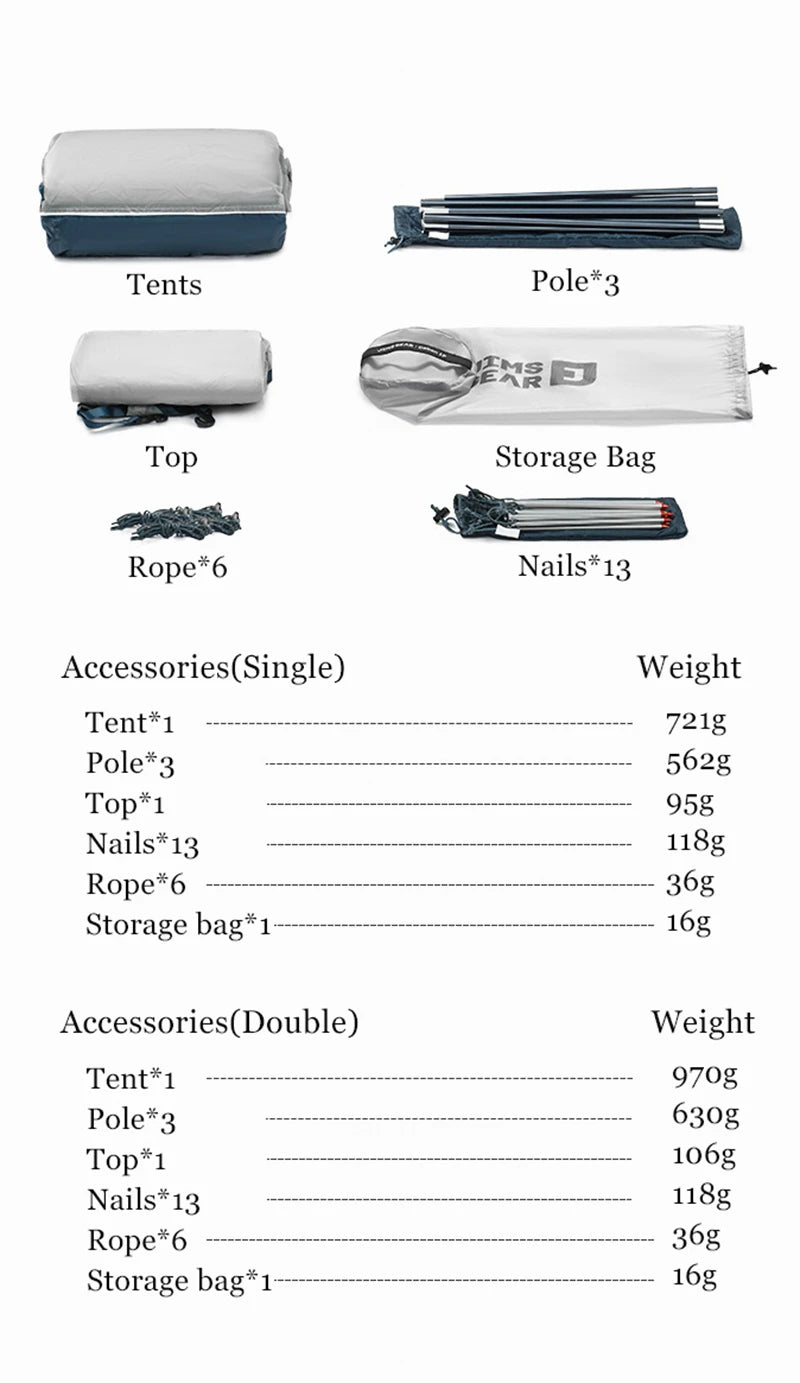 Naturehike Jims Gear Outdoor Camping Tents 1-2 Person 15d Nylon Silicone Coating Ultralight 4 Seasons Hiking Picnic Travel Tents