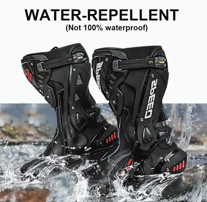 2024 Summer Motocross Boots Water-Repellent Breathable Anti-Slip All-Terrain Off-Road Motorcycle Riding Gear Durable MX Boots