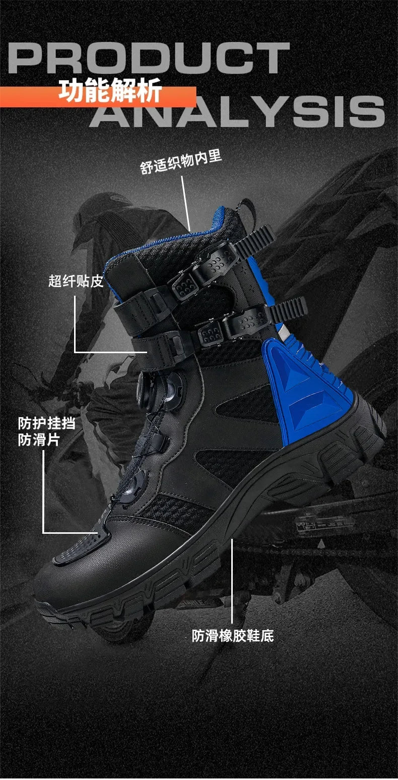 Summer Breathable Anti-fall Durable Off-road Motorcycle Riding Boots Knight Shoes Dirtbiker Cycling Anti-fall Botas