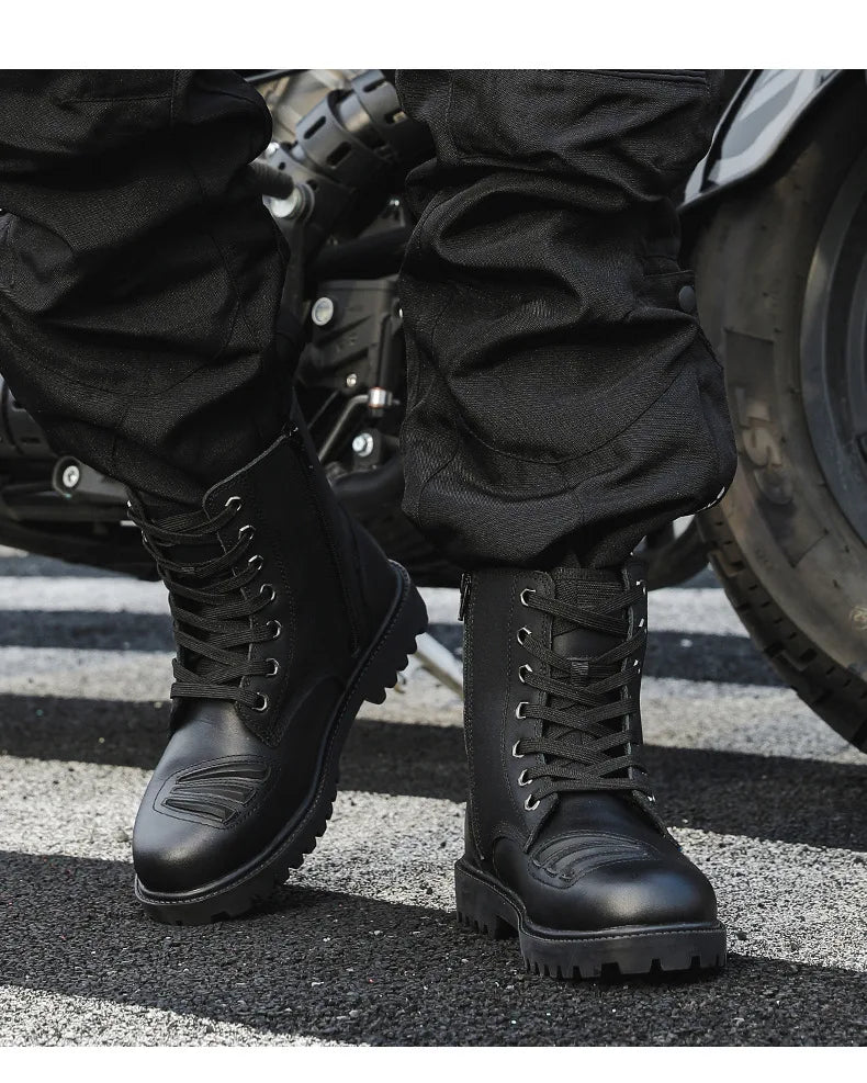 Motorcycle Riding Shoes High Top Motorcycle Boots Breathable Anti Fall Knight Equipment Road Racing Boots Motocross Boots