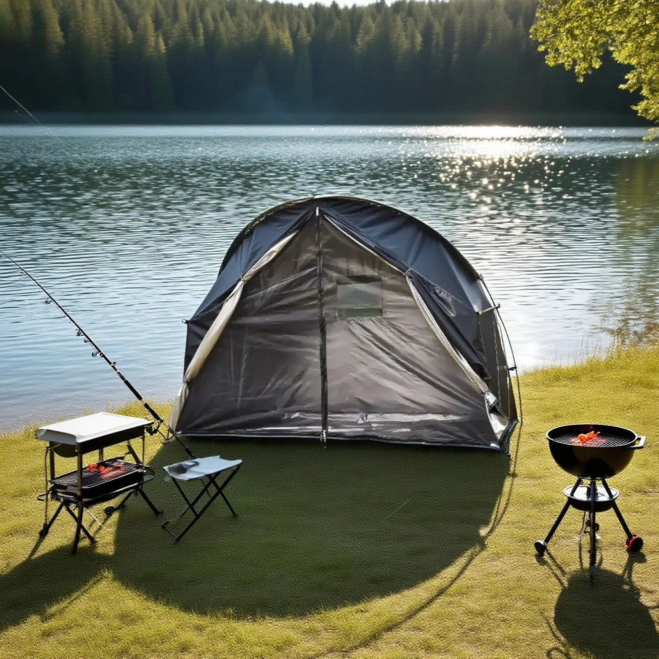 Breathable Mesh Tent for Backpacking - 1 Person All-Mesh Insect-Proof Camping Tent with Enhanced Airflow, Portable Sleep Shelter