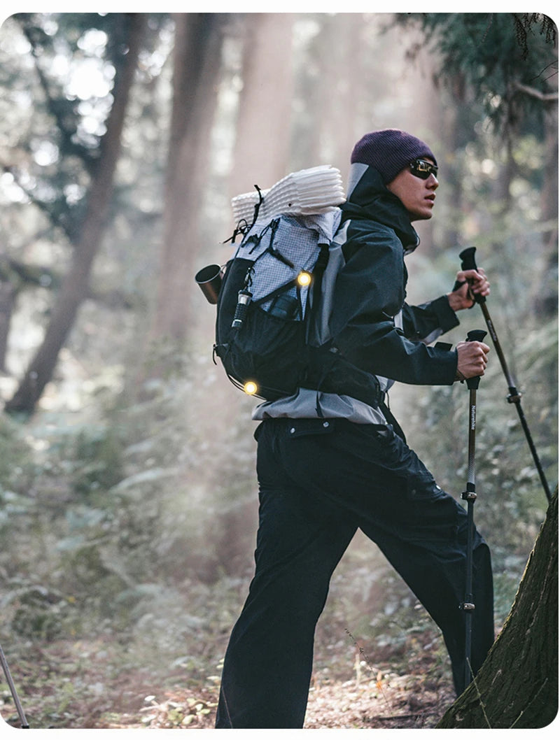 Naturehike Helium 30l Lightweight Outdoor Backpack Waterproof Breathable Hiking Camping Sports Climbing Bag With Water Bag Hole