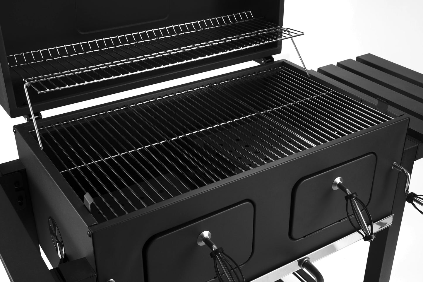 Factory Original Charcoal BBQ Grill With Side Tables Outdoor Smoker Ideal For Camping Tailgating Patio Garden