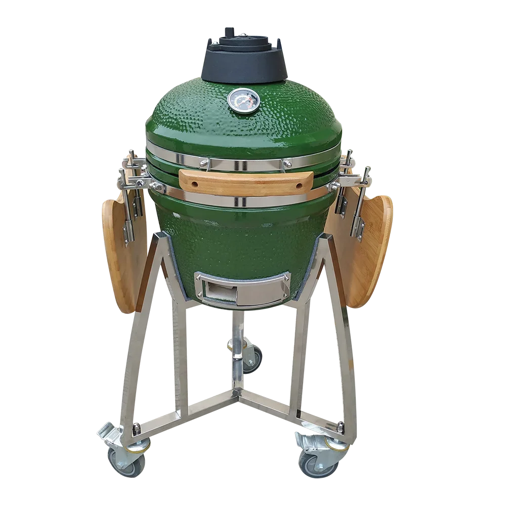 AUPLEX 16-Inch Kamado Barbecue Grill Outdoor Kitchen Smoker Bbq Egg