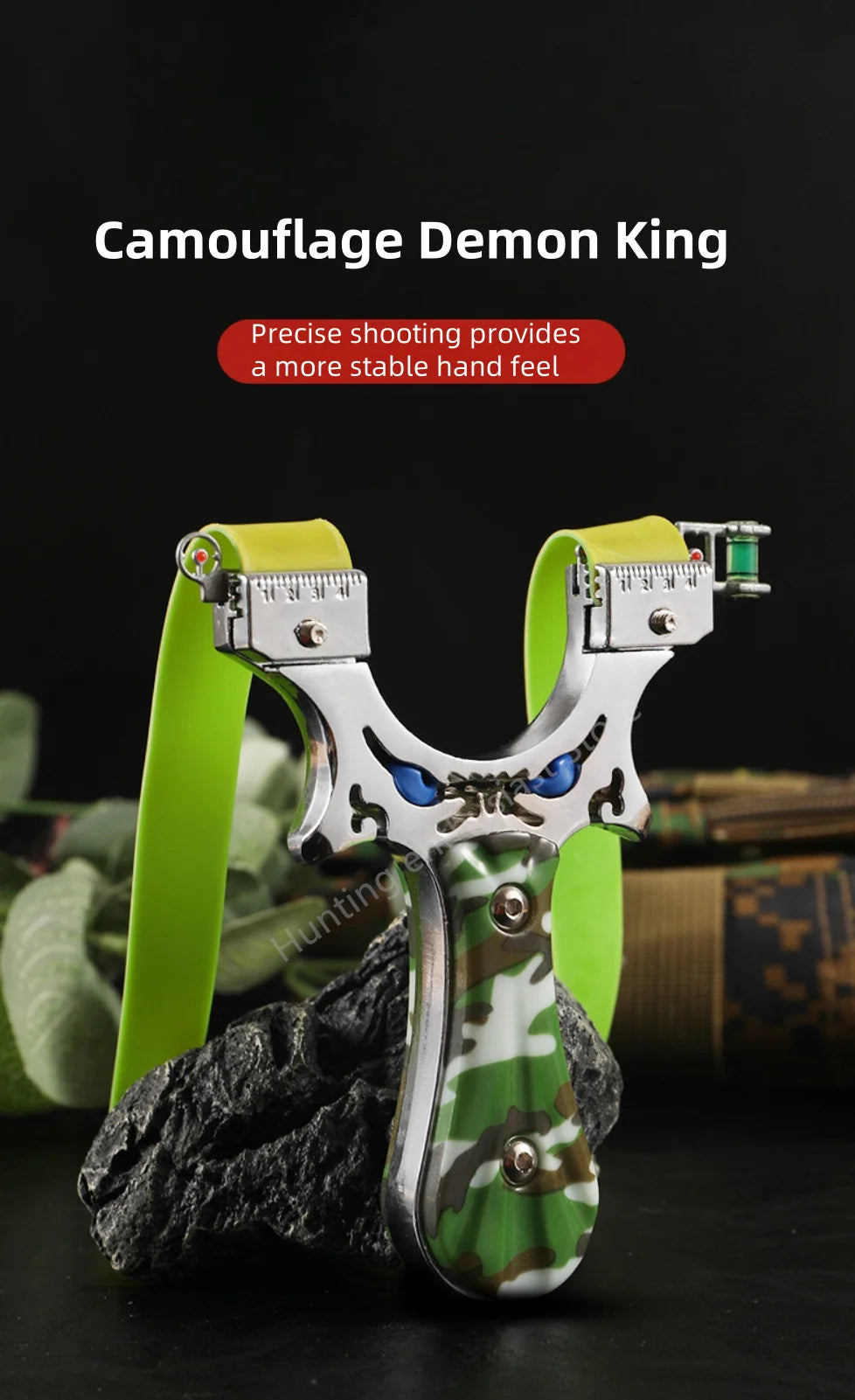 Outdoor hunting laser shooting slingshot high-precision alloy slingshot hunting high-power catapult