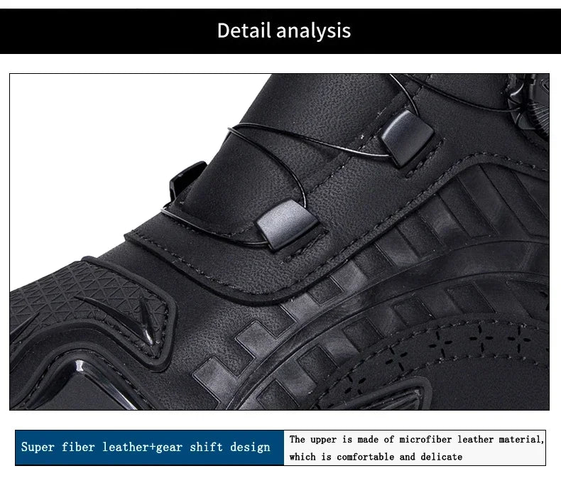 Motorcycle Boots Men's women's Motor Riding Boot Motorbike Chopper Cruiser Touring Motocross Shoe Breathable Motorcycles Shoes