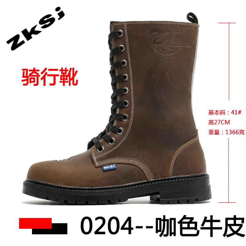Motorcycle Riding Boots High Top Motorcycle Boots Breathable Anti Fall Knight Equipment Road Racing Boots Motocross Shoes 35-46