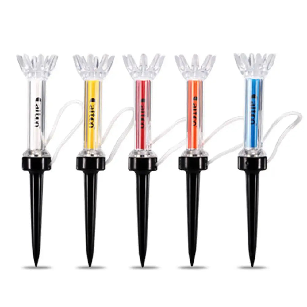 5pcs/set 79/90mm Magnetic Plastic Golf Tee Set Plastic Step Down Golf Ball Tee Holder Golf Training Practice Tees Accessories