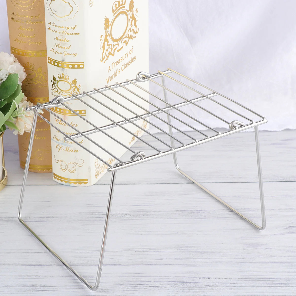 Stainless Steel Grill Grills for Park Barbecue Accessories Fold Folding Mini BBQ Tools