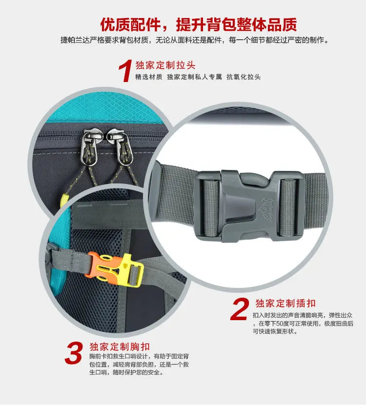 50l/60l-Large Capacity Mountaineering Bag,Large Load-Bearing Hiking Multi-Functional Outdoor Sports Tear Resistance Backpack