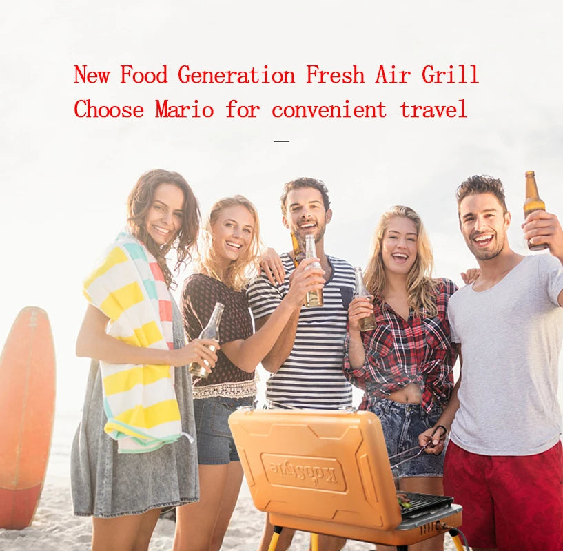 Home Outdoor Barbecue Grill Outdoor Portable Barbecue Stove Smokeless Small Barbecue Grill Gas Stove Small Barbecue Stove BBQ