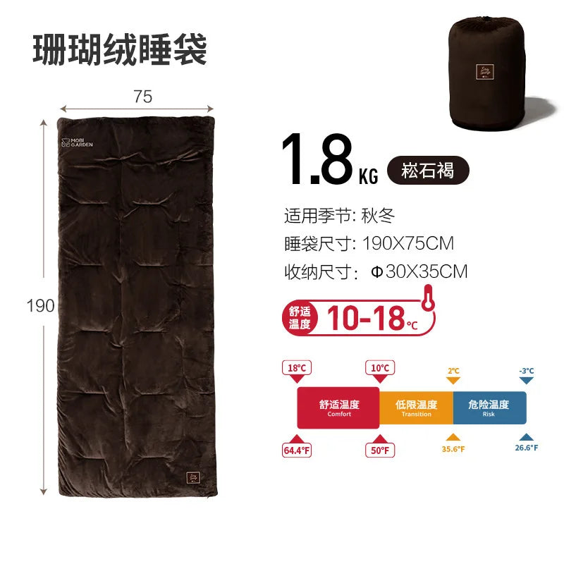 Outdoor Adventure Sleeping Bag For Camping Hiking Waterproof Warm Ultralight Portable Envelope Equipment