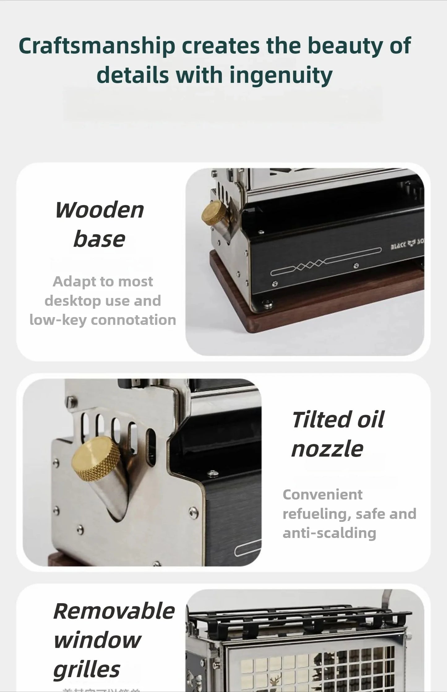 Portable Oil Lamp Stove Portable Outdoor Retro Camping Kerosene Lamp Camping Supplies Alcohol lamp