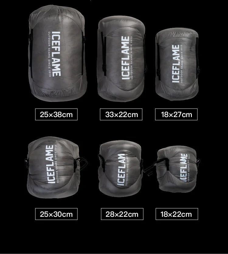 Ice Flame NXT 800FP Sleeping Bag Outdoor Camping Mummy Down Sleeping Bag Ultralight Trekking Mountaineering 10D Sleeping Bag