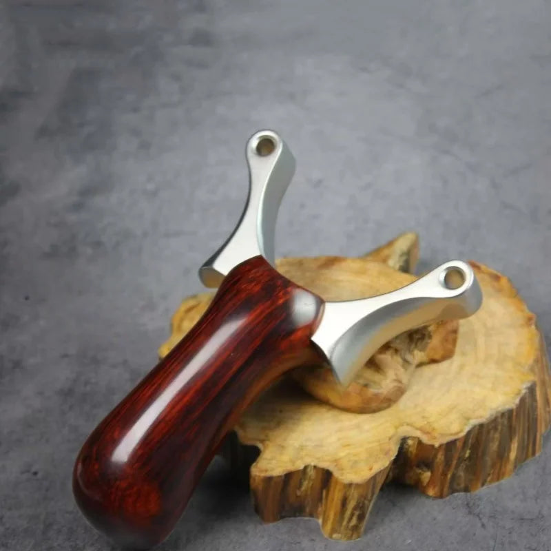 Stainless Steel Slingshot Bow Portable Catapult Bow Shot Slingshot for Game Hunting Enthusiasts Adults Competition Practical