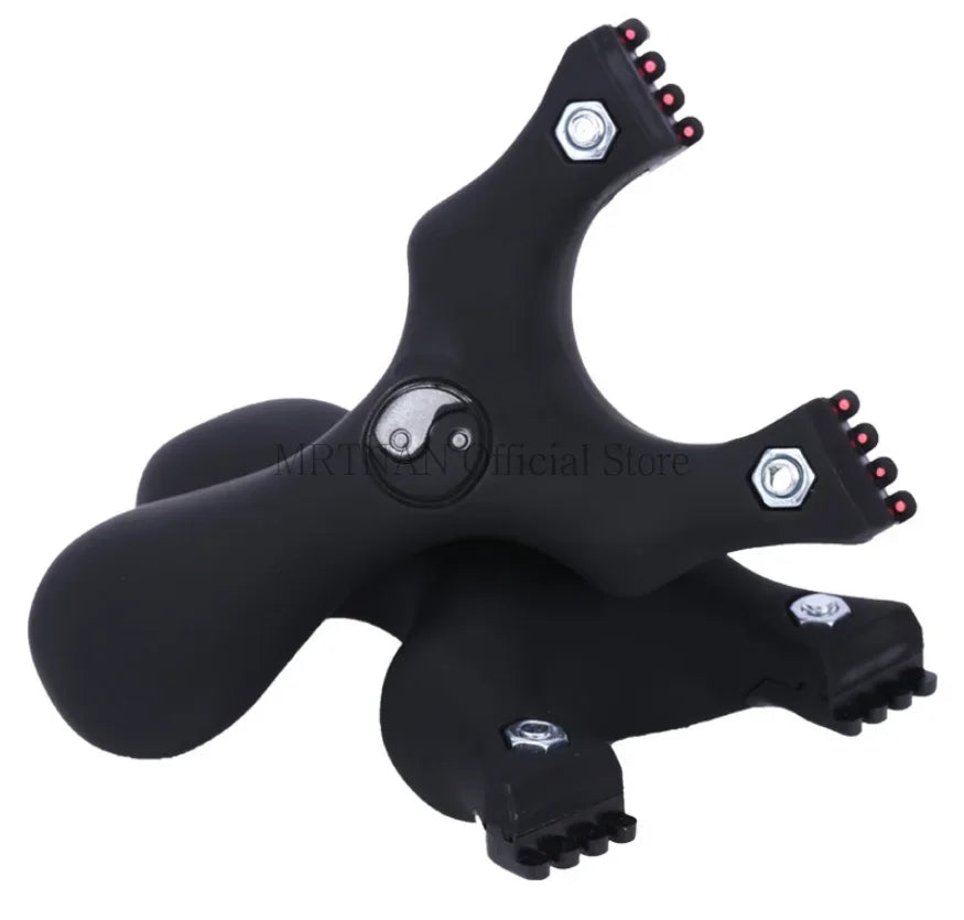 Outdoor Hunting Shooting Catapult Entertainment Accessories Toys Hunting Resin Slingshot Catapult with Flat Rubber Band for Hunt