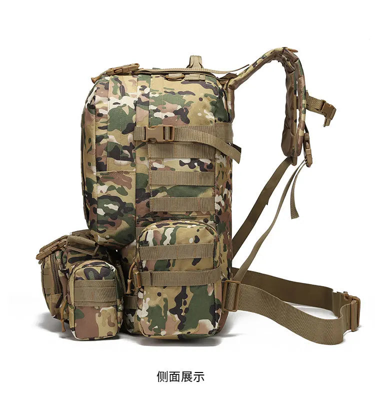 Tactical large capacity backpack camping Oxford cloth outdoor military camouflage mountaineering combination backpack