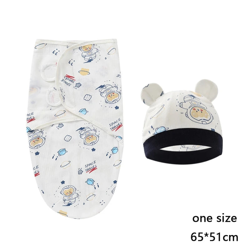 Wholesale baby sleeping bag newborn envelope cocoon wrap swaddle soft 100% cotton 0-6 months sleep blanket