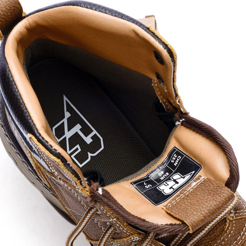 Tiger Retro Boots for Motorcycle Microfiber Wear-resistant Leisure Cycling Brown Boots Men Casual Moto Riding Botas Para Moto