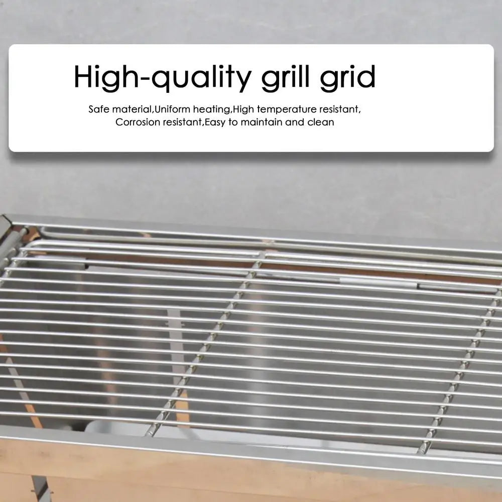 Portable Outdoor Camping Folding stove stainless steel Barbecue brazier charcoal barbecue smokeless folding barbecue stove