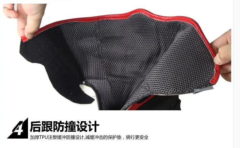 Racing riding shoes Motorcycle boots Motorcycle shoes Medium long shoes boots men