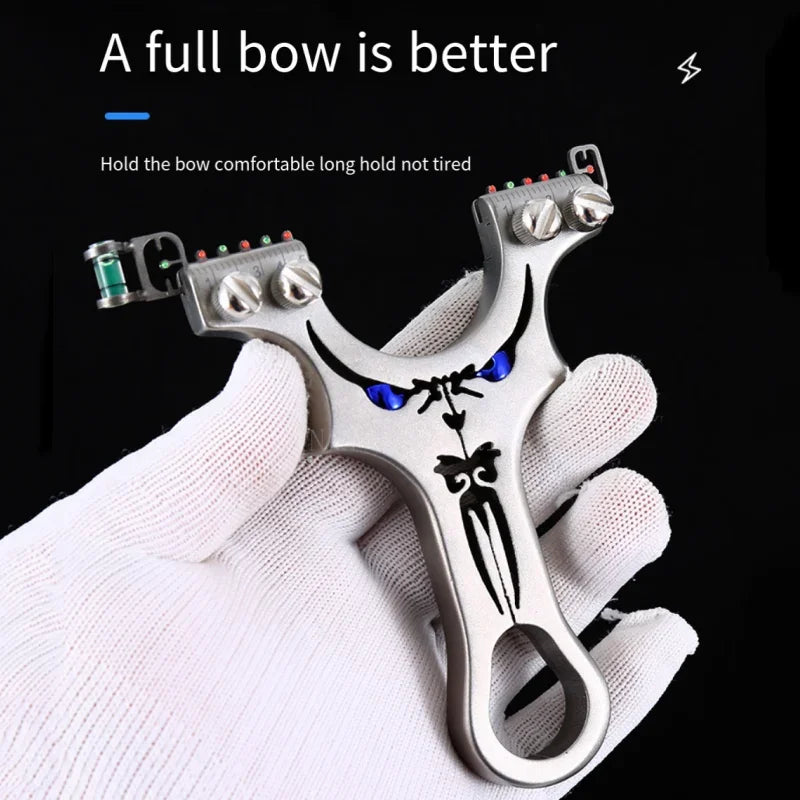 Assisted Aiming Slingsshot Double Screw Fast Compression Slingshot Outdoor Hunting Shooting Catapult Accessories