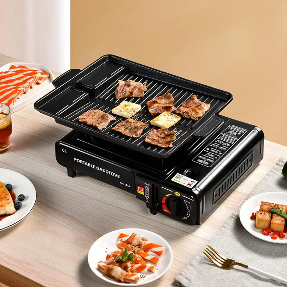 2.9KW Camping Stove Dual-use Outdoor Stove Wild Survival Cooking Picnic Gas Burner Camping Cooker Burner Stove BBQ Gas Stove