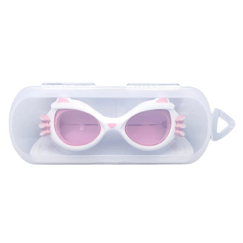 Professional Kids Swimming Goggles Cartoon Frame Anti-UV Children HD Lenses Pool Glasses Eyewear Anti Fog Adjustable Head Strap