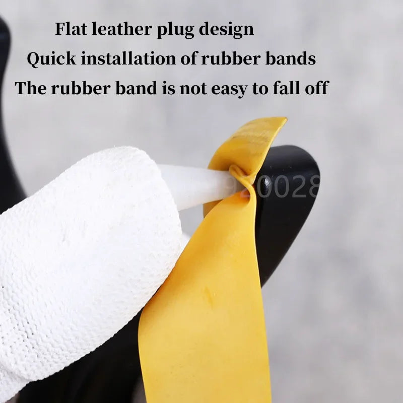 Aviation aluminum Slingshot Flat Rubber Strap Catapult Hunting Slingshot Outdoor Shooting Sports Fishing Accessories Tool