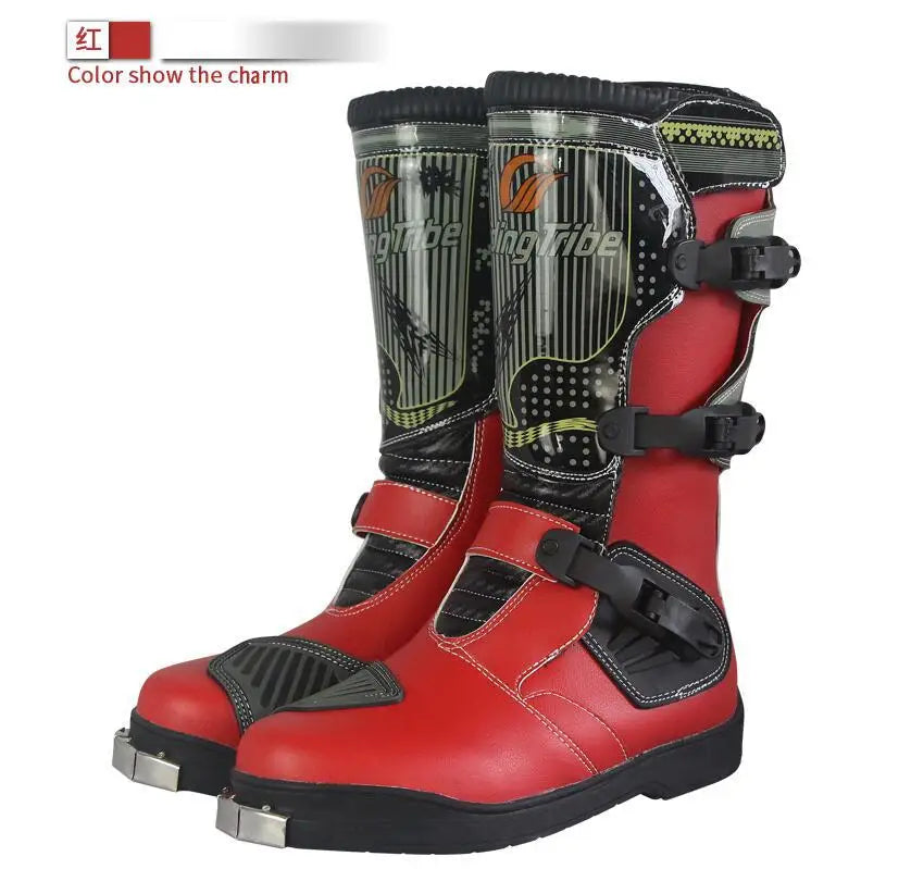 Motorcycle Riding Racing Boots Men's and Women's Anti-Collision Drop Protection Motorcycle Long Thigh Boots for Four Seasons