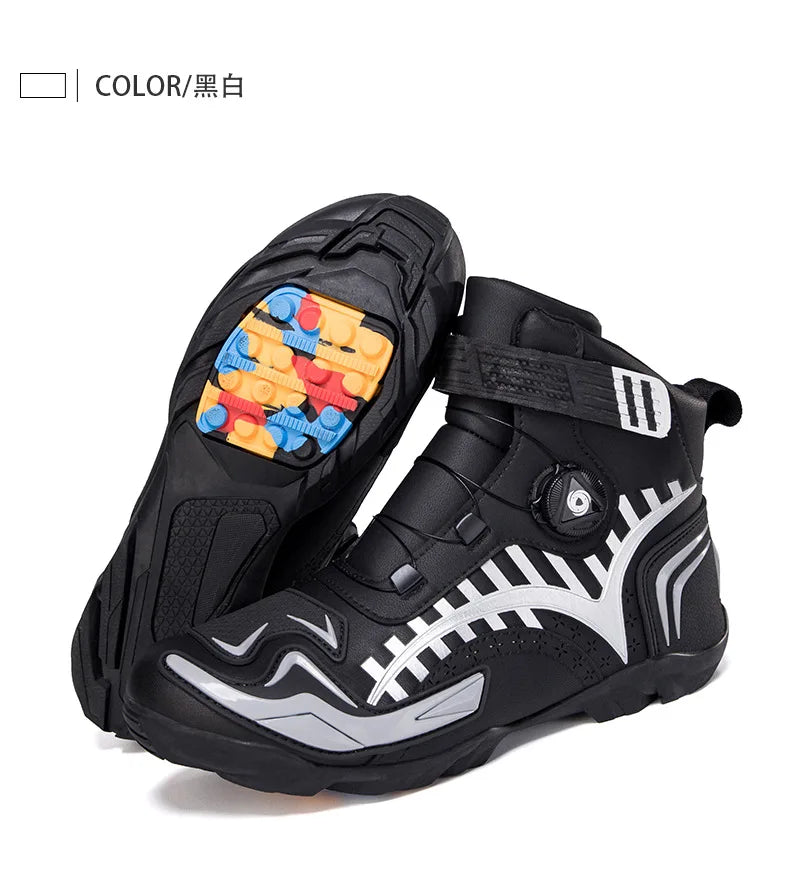 Waterproof Motorcycle Shoes Men Women Universal Biker Boot Leather Motorbike Sneaker Motorcyclist Boots Motorcycle Equipment