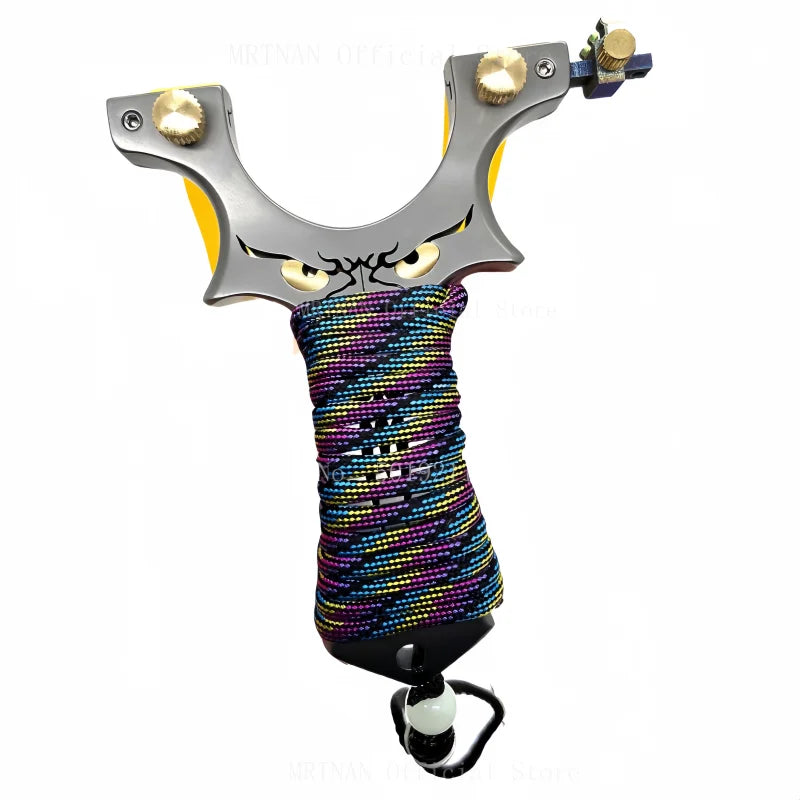 High-precision Outdoor Titanium Alloy Slingshot with Rubber Band Profession for Outdoor Hunting Shooting Catapult