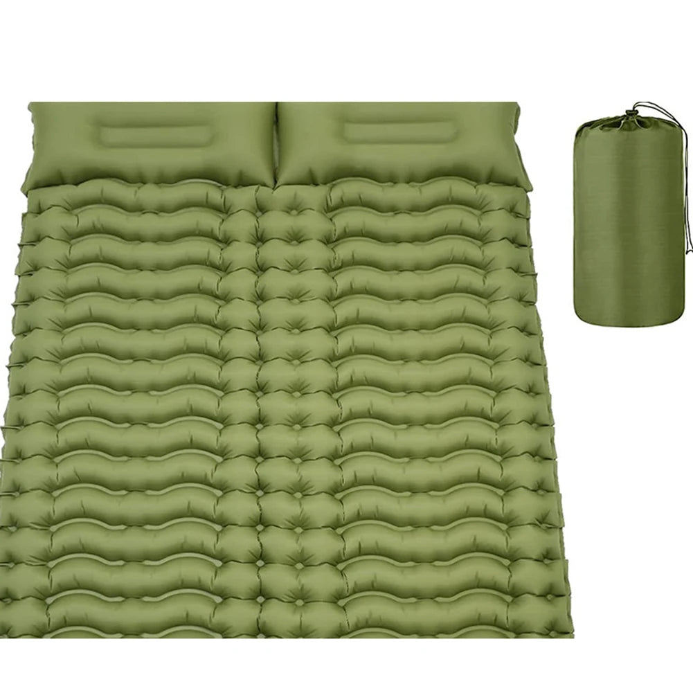 Camping Trip Inflatable Pad Waterproof Camping Pad Storage Bag Included Wear-resistant Material Body Mapping Technology