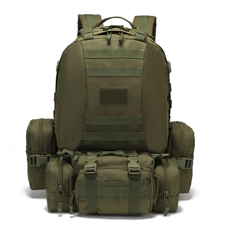 Tactical large capacity backpack camping Oxford cloth outdoor military camouflage mountaineering combination backpack
