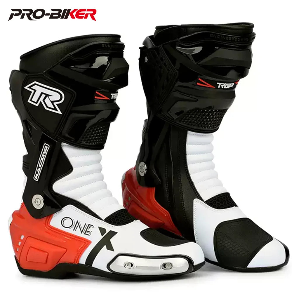 Professional Motorcycle Boots Waterproof Motocross Boots Non-slip Motorcycle Off-road Shoes Motorcycle Protective For 4 Season