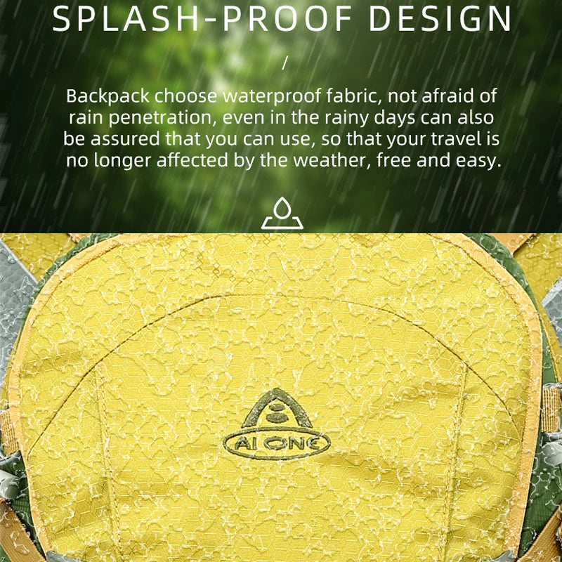 40L Hiking Backpack Waterproof Camping Essentials Bag with Rain Cover Travel  Lightweight Backpacking Back Pack Hiking Daypack