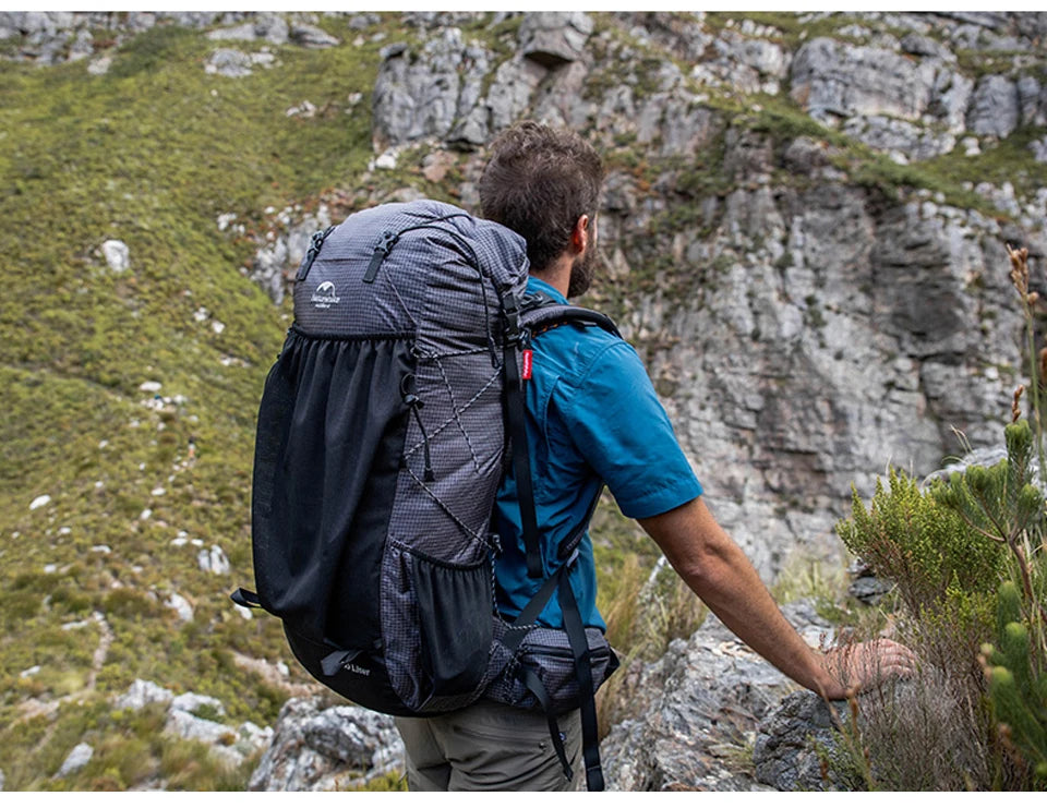 Naturehike Climbing Backpack 60+5L Camping Backpack Travel Bag Large Capacity Military Mountaineering Backpack With Rain Cover