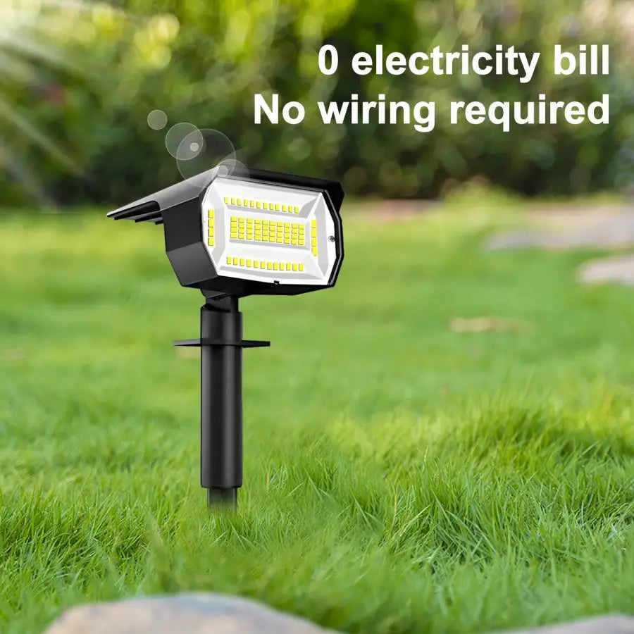 72/68 LED Solar Landscape Lights Outdoor IP65 Waterproof Solar Light with 3 Modes Solar Garden Spotlight for Yard Lawn Walkway