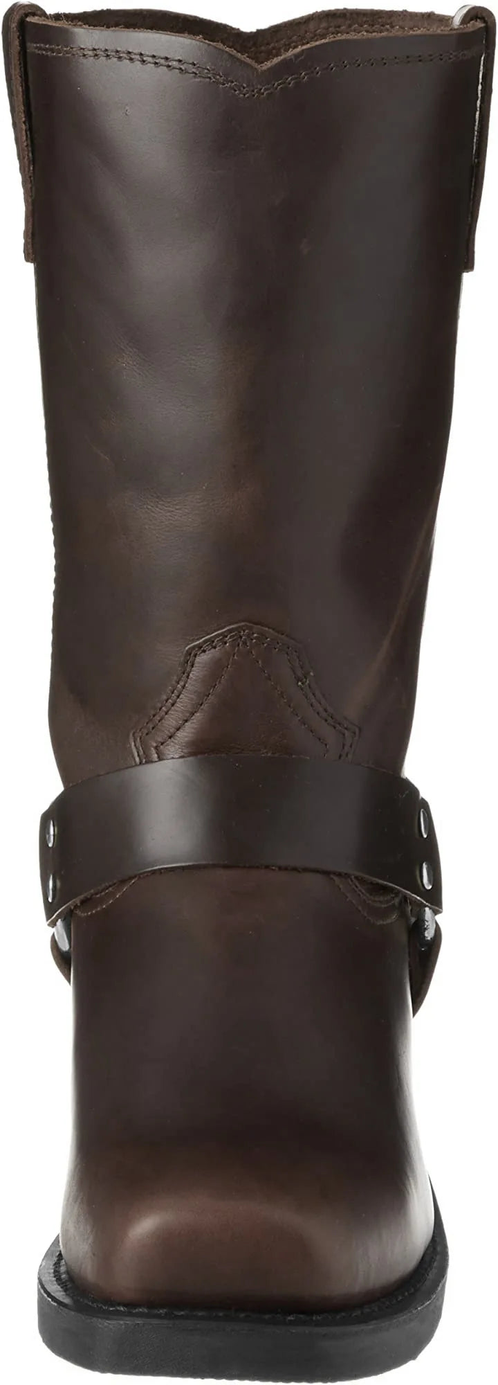 Vintage Men's Cowboy Boots Belt Buckle Ring High Top Motorcycle Boots Men Shoes Fashion Square Toe Warm Boots