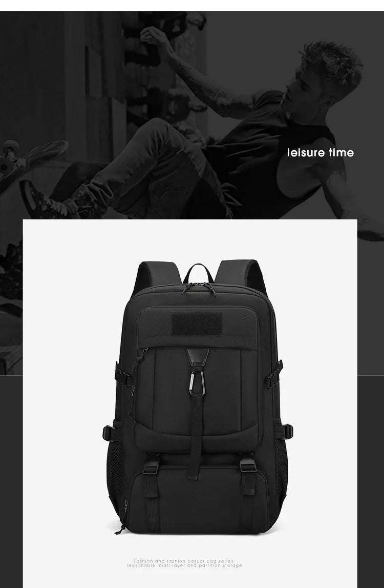 Oulylan Durable Portable Travel Shoulders Pack Versatile Outdoor Practical Climbing Bags Men Lightweight Large Capacity Backpack