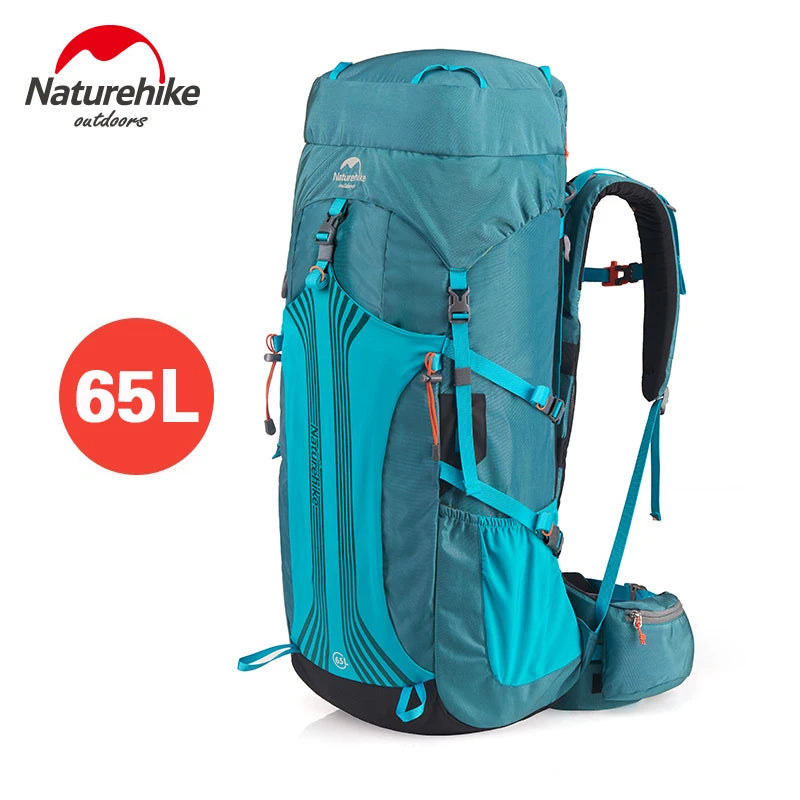 Naturehike 45L 55L 65L Hiking Backpack Outdoor Travel Climbing Camping Bag with Suspension System Waterproof Trekking Rucksack