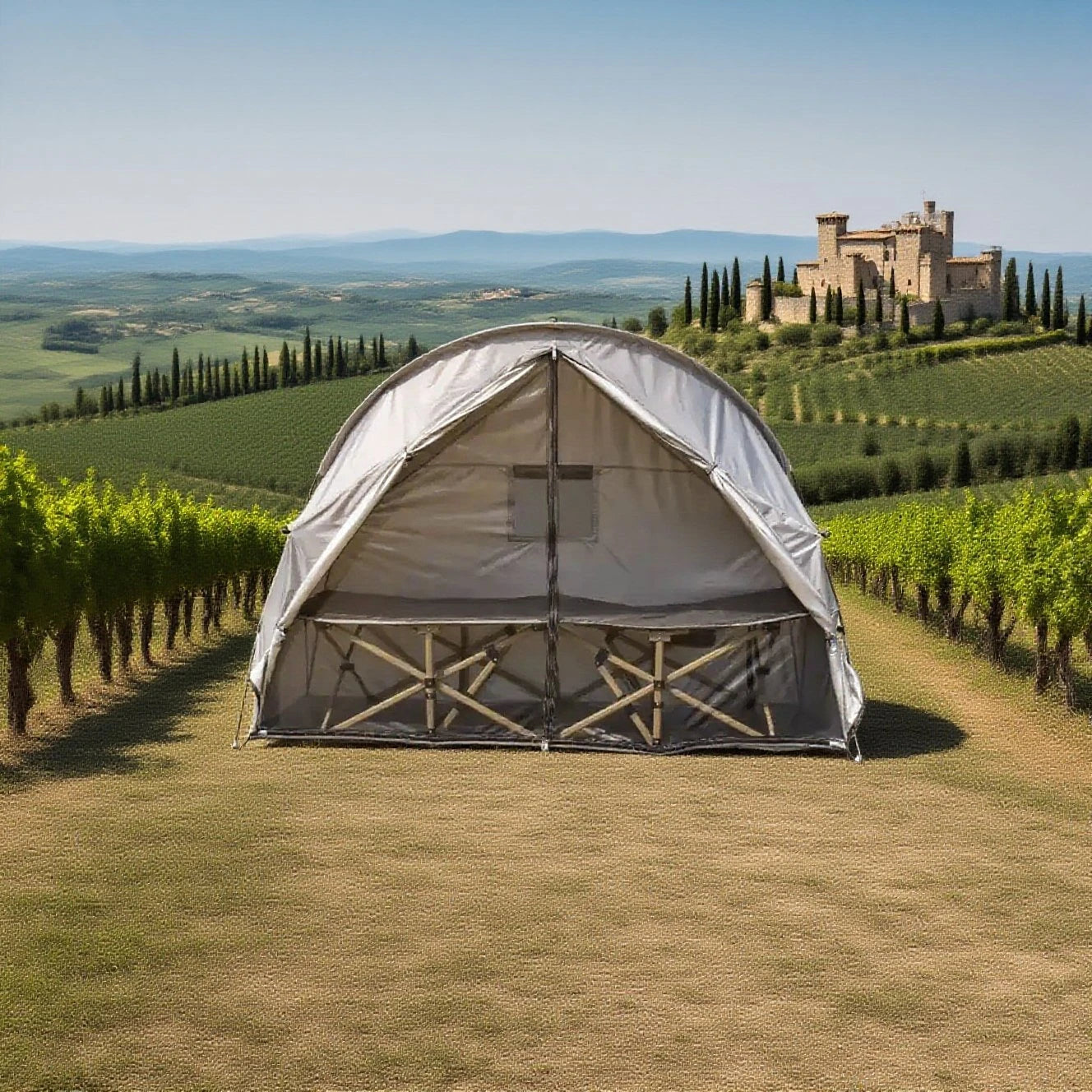 Breathable Mesh Tent for Backpacking - 1 Person All-Mesh Insect-Proof Camping Tent with Enhanced Airflow, Portable Sleep Shelter