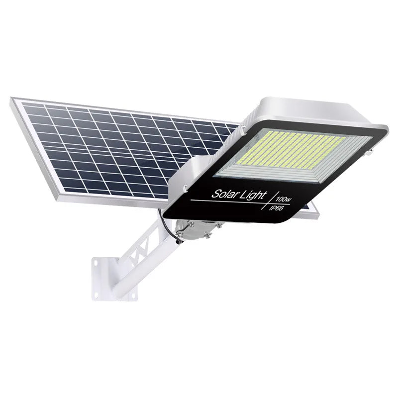 150W Powerful Solar Street Light Remote Control LED Metal Shell Radar Induction Wall Light Outdoor Lighting Split Garden Light