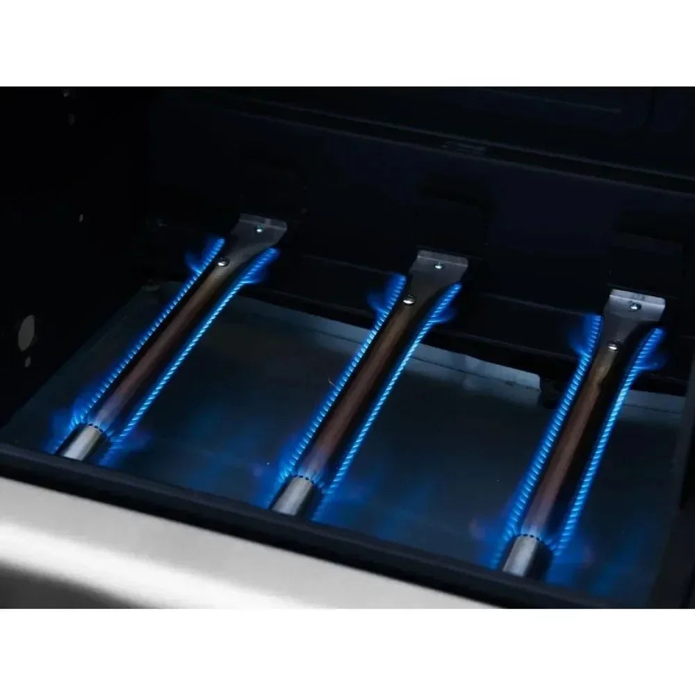 %a 3-Burner 25,500-BTU Dual Fuel Gas and Charcoal Grill Combo, Cabinet Style, Outdoor BBQ Garden Barbecue Cooking, BBQ Grills