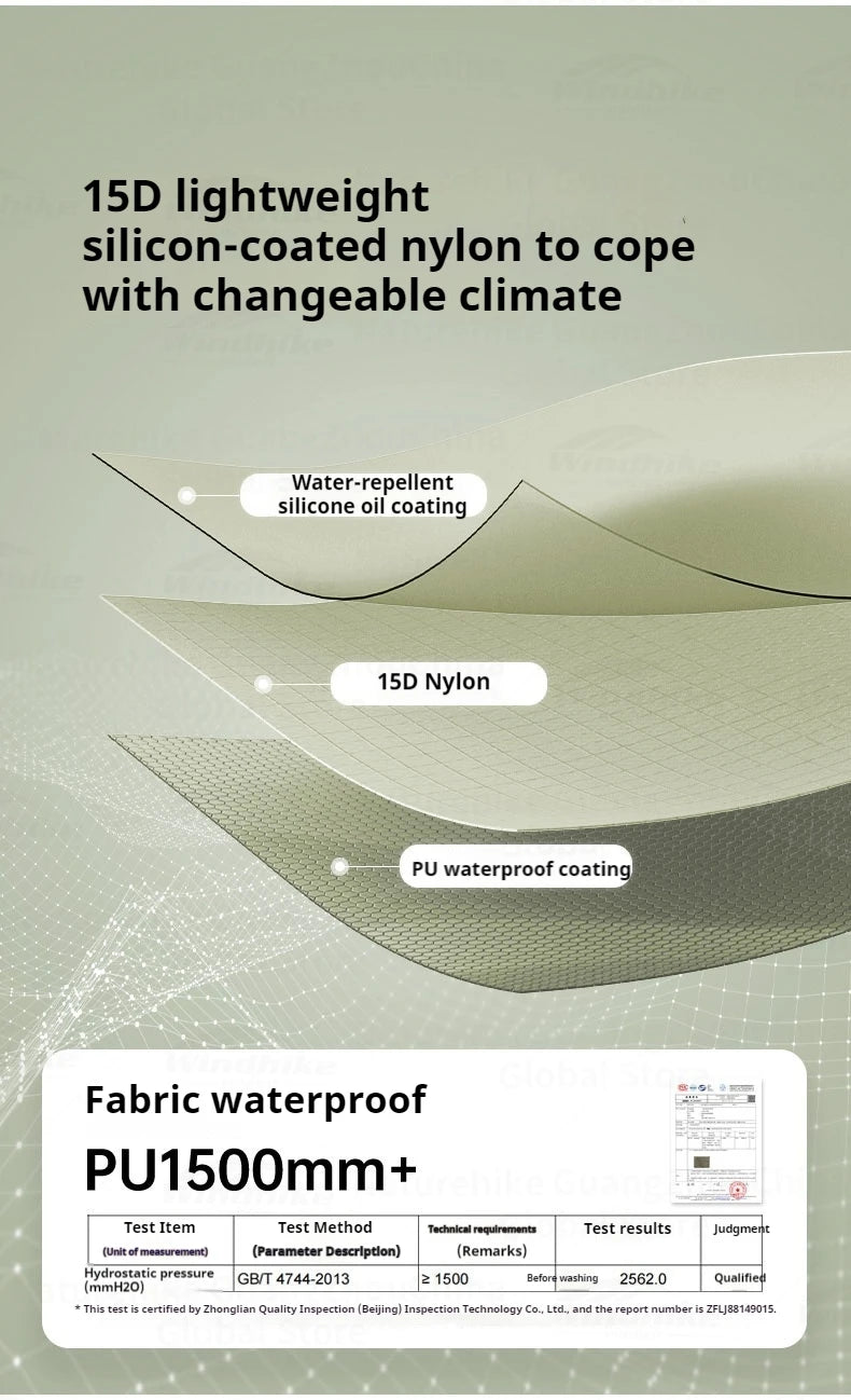 Naturehike Opalus UL Tunnel Tent 2-3 Person 15D Nylon 4 Season Hiking Tent Lightweight Large Space Outdoor Travel Camping Tent