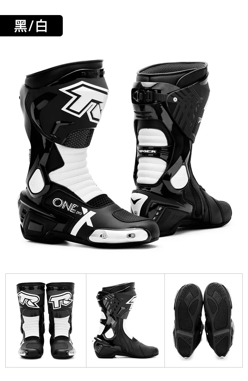 Motocross Off-Road Rally Professional Boots Motorcycle long Boots Safety Riding Protection Shoes Motorbike Rider Biker Shoes